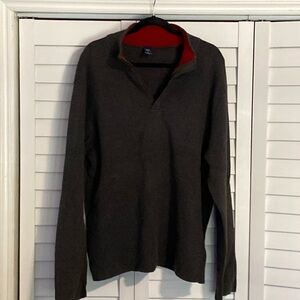 Dark gray 1/4 zip sweater from the Gap